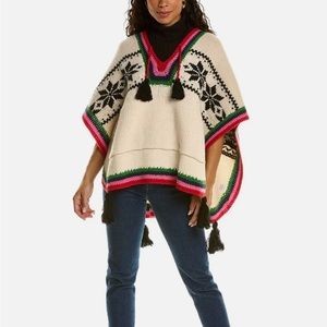 NWT Frances Valentine  Festival wool poncho